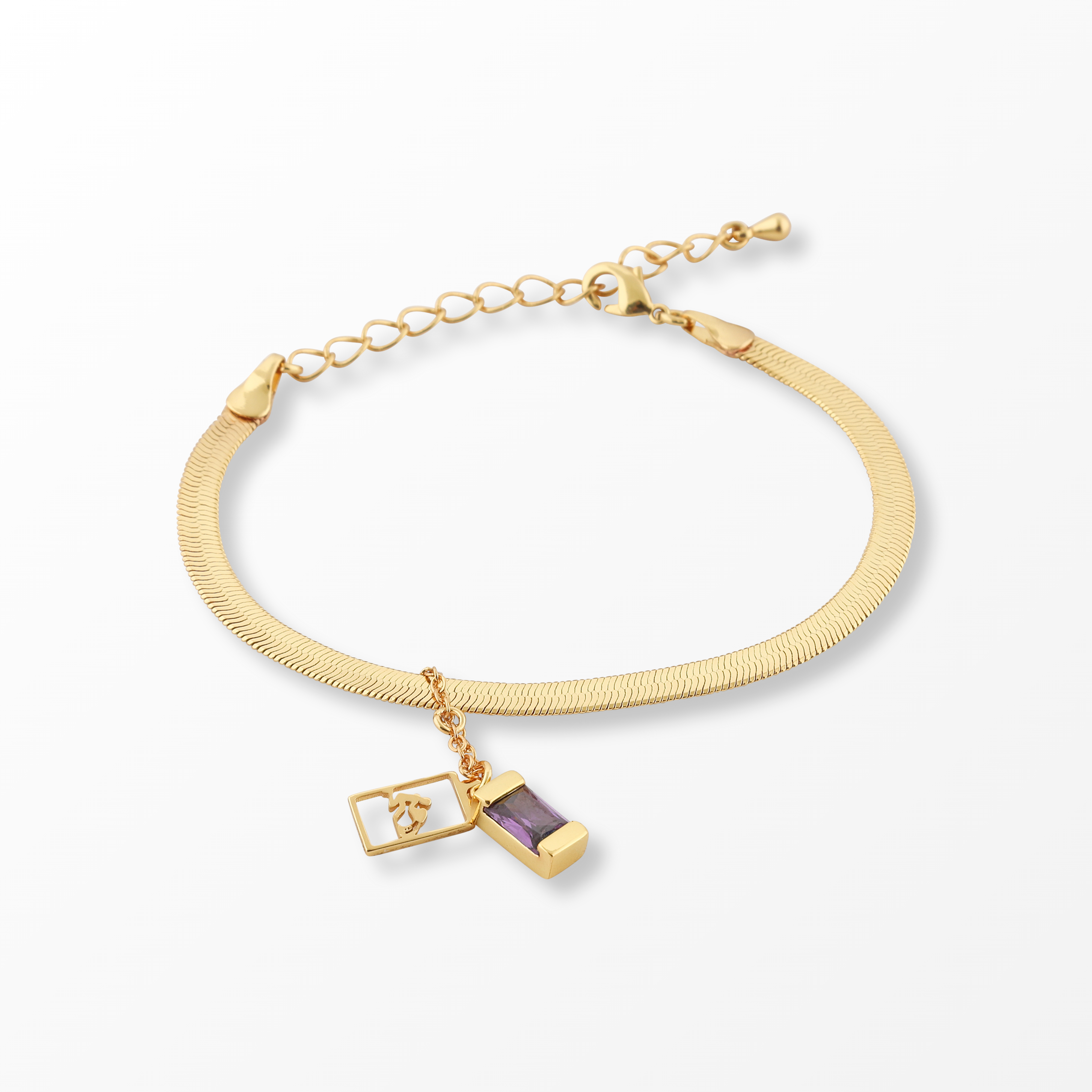 Zodiac Gemstone Bracelet – Aquarius – Gypsy Bazaar