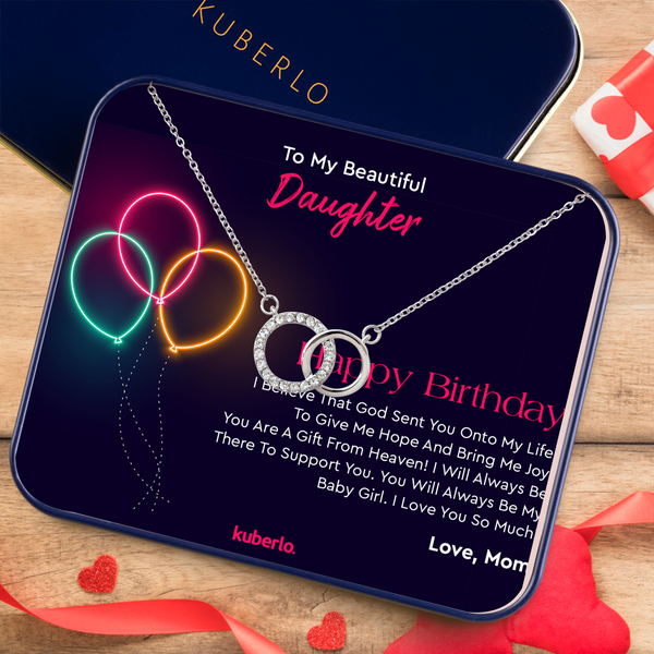 Daughter Necklace, Sentimental Sweet 16 Gift For Daughter, Daughter Sw –  Rakva
