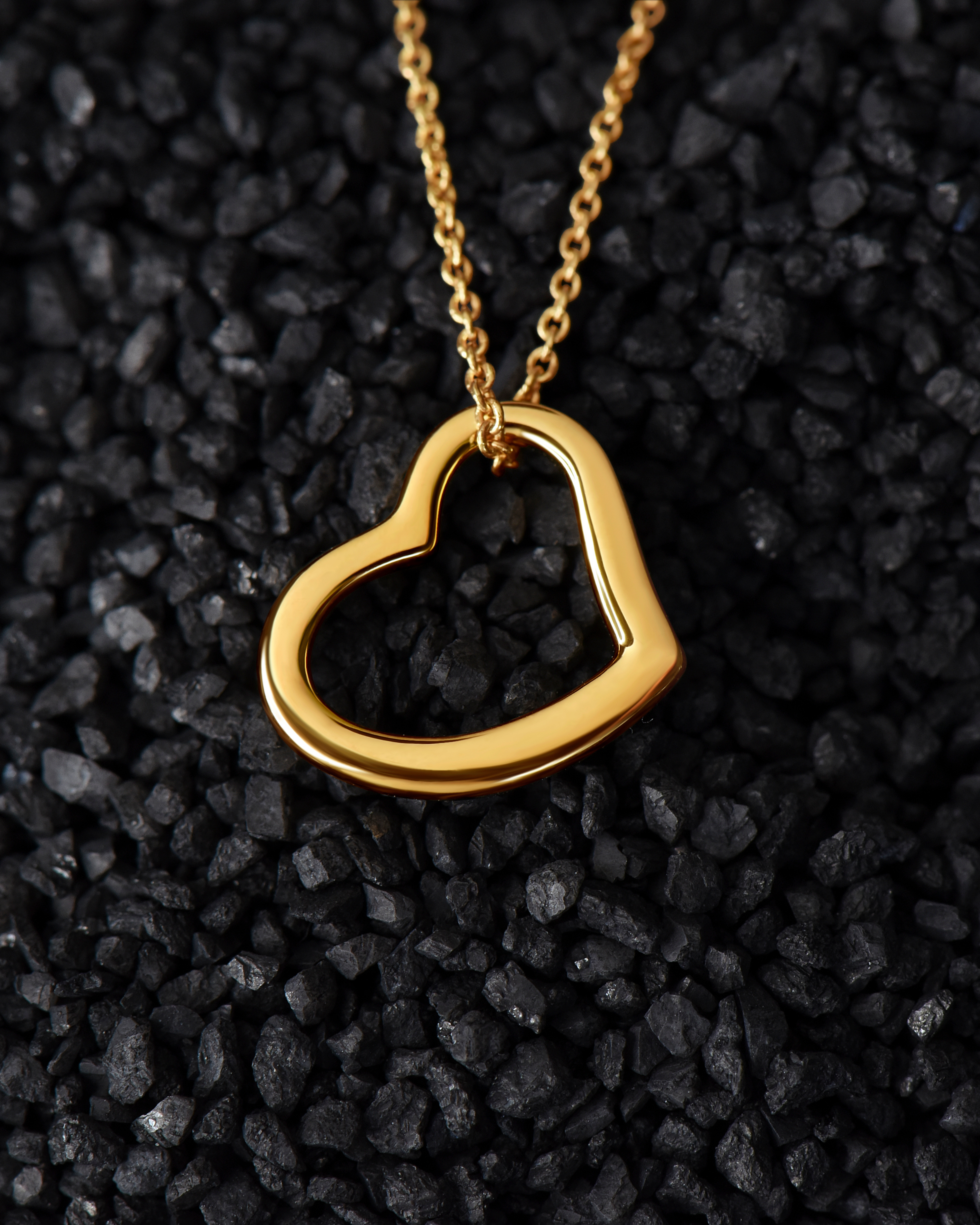 New 14K White Gold Floating Heart Pendant Beaded Chain Necklace Milor Italy  | eBay